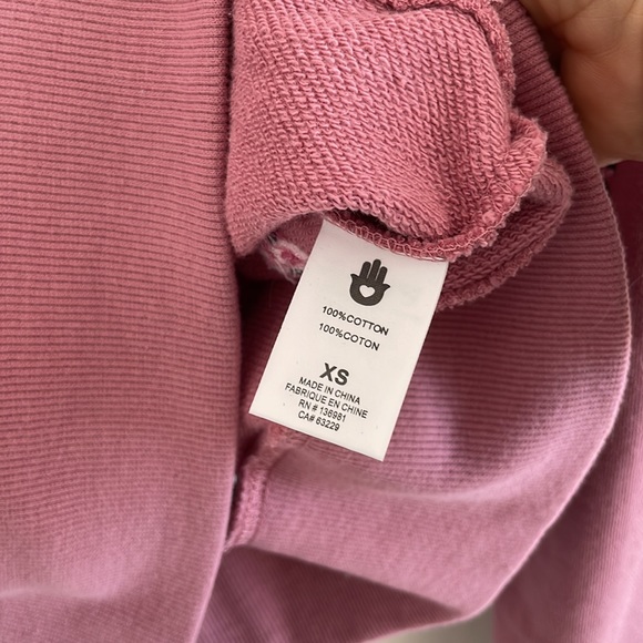 Spiritual Gangster embroidered pink sweatshirt. - Picture 4 of 5